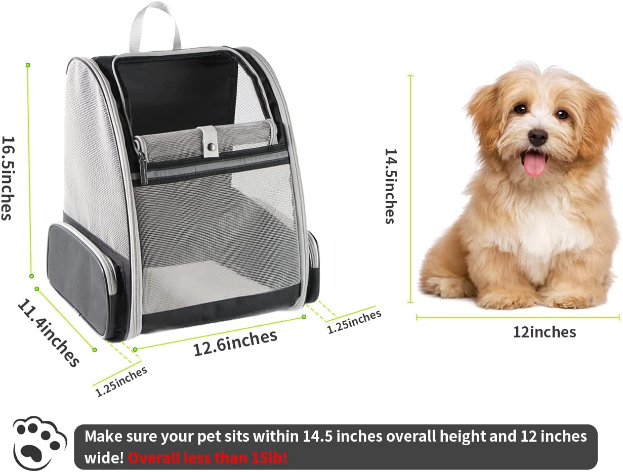 Revolutionary Bubble Backpack Pet Carrier for Cats and Dogs - Stylish Grey Design