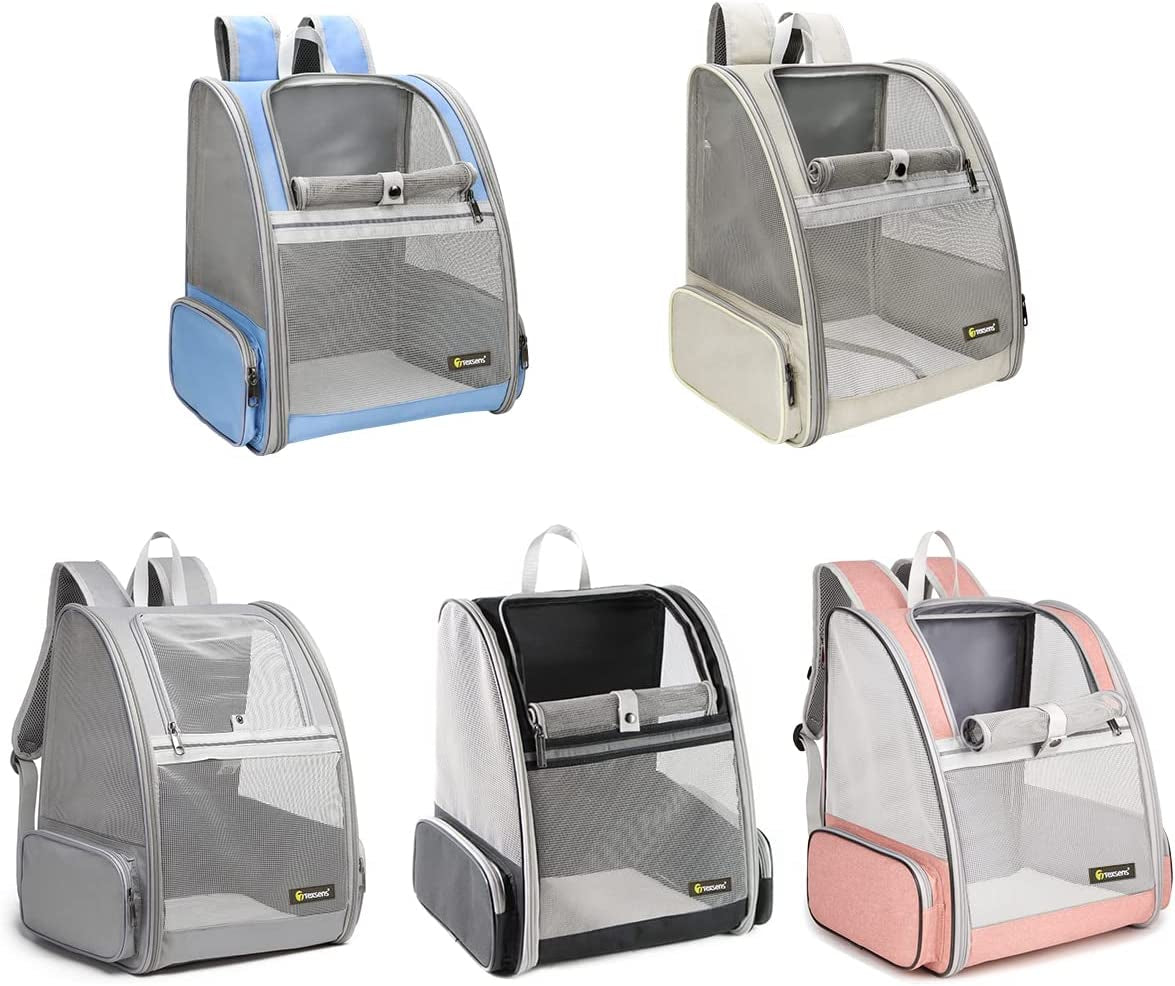 Revolutionary Bubble Backpack Pet Carrier for Cats and Dogs - Stylish Grey Design
