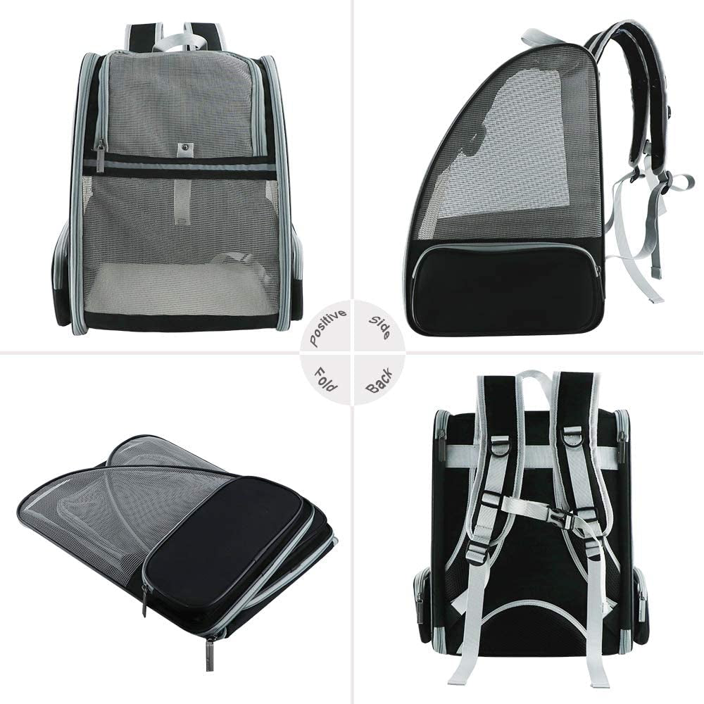 Revolutionary Bubble Backpack Pet Carrier for Cats and Dogs - Stylish Grey Design