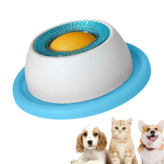 Calming Lick Bowl for Dogs & Cats - Non-Slip Slow Feeder with Rotating Lick Ball for Anxiety Relief & Engaging Mealtime Fun!