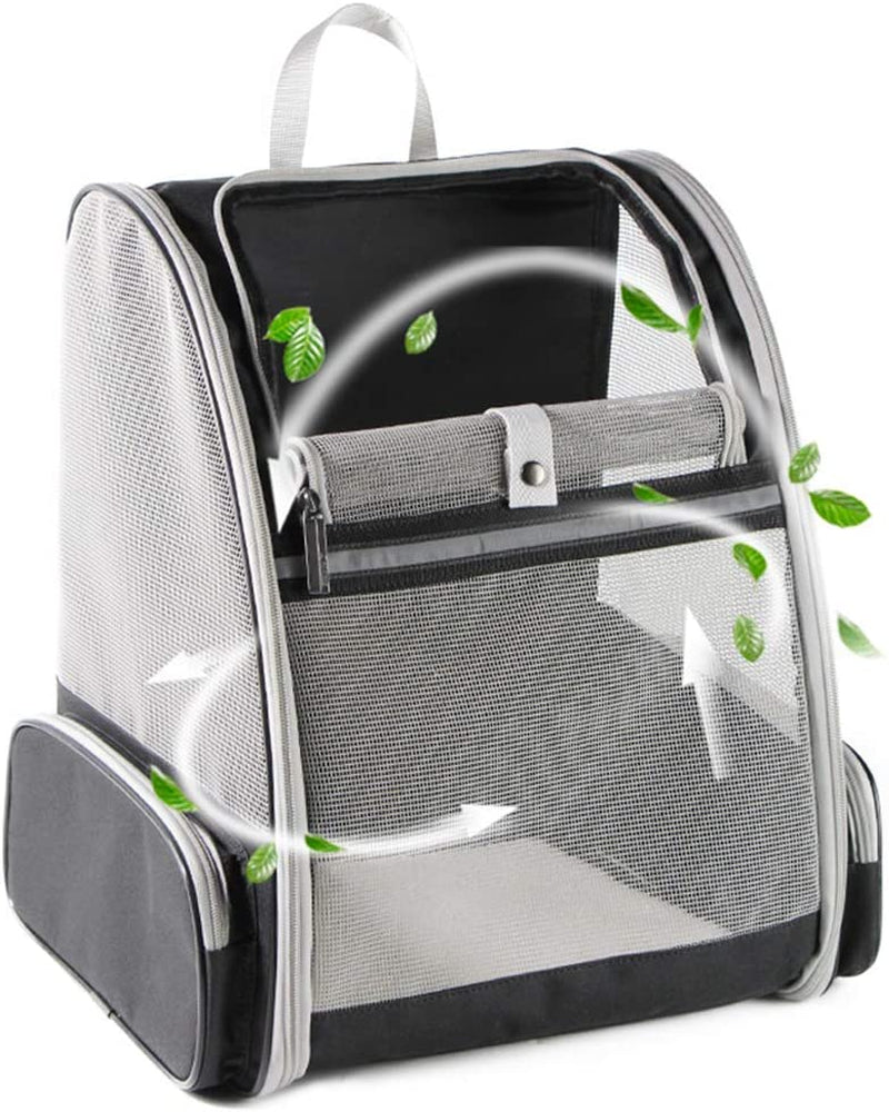 Revolutionary Bubble Backpack Pet Carrier for Cats and Dogs - Stylish Grey Design