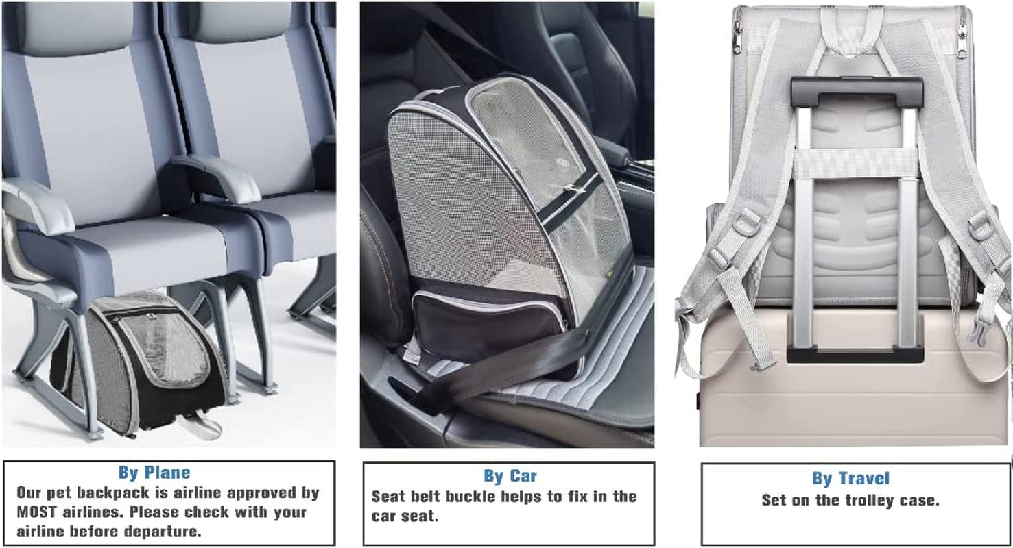 Revolutionary Bubble Backpack Pet Carrier for Cats and Dogs - Stylish Grey Design